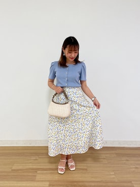 「Te chichi TERRASSE」｜momokaさん（レディース・154cm）の春コーディネート