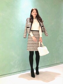 ANAYI（アナイ）の「【セットアップ対応商品】ラメフリンジツイード