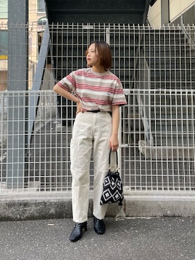 「sara mallika（サラ マリカ）のアイテム（バッグ）」を使った、kotoneさん（レディース・155cm）の春コーディネート