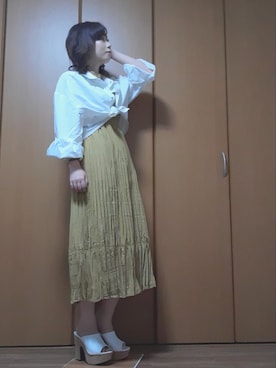 「Feroux（フェルゥ）のアイテム」を使った、ことかさん（レディース・152cm）の夏コーディネート