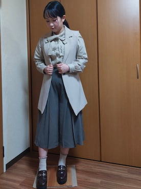 ことかさん（骨格ストレート・レディース・152cm）の秋コーディネート