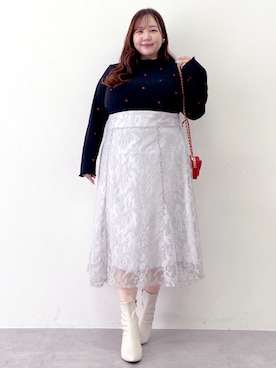 「ぽっちゃり」｜SMILE LAND（スマイルランド）さん（レディース・158cm）の秋コーディネート