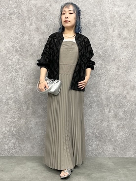 「アイテム（オールインワン・サロペット、ベージュ系）」を使った、SMILE LAND（スマイルランド）さん（レディース・158cm）の夏コーディネート