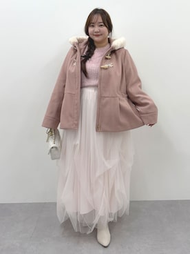 「アイテム（ジャケット/アウター、ピンク系）」を使った、SMILE LAND（スマイルランド）さん（レディース・159cm）の秋コーディネート