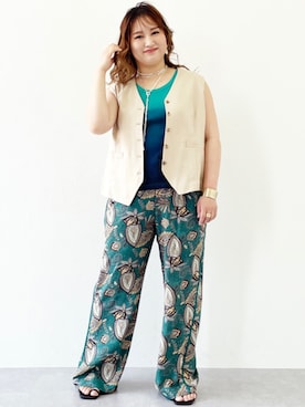 「CHIC STYLE」｜「アイテム（アクセサリー）」を使った、SMILE LAND（スマイルランド）さん（レディース・160cm）の夏コーディネート