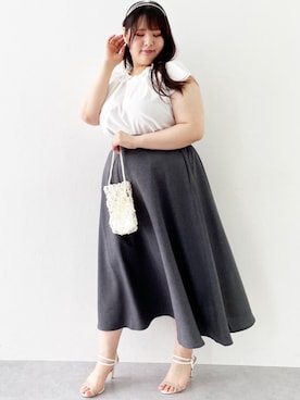 「アイテム（カチューシャ、シルバー系）」を使った、SMILE LAND（スマイルランド）さん（レディース・157cm）の夏コーディネート
