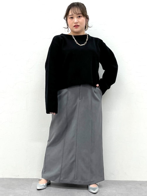 DIYマキシスカート DIY-maxi skirt that makes your legs look longer|足が長く