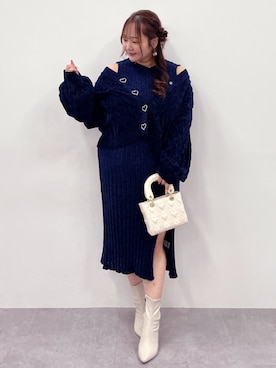 「marun（マルン）のアイテム」を使った、SMILE LAND（スマイルランド）さん（レディース・158cm）の秋コーディネート