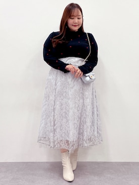 「ぽっちゃり」｜SMILE LAND（スマイルランド）さん（レディース・158cm）の秋コーディネート