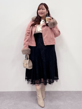 「ぽっちゃり」｜SMILE LAND（スマイルランド）さん（レディース・158cm）の秋コーディネート