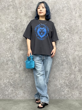 「大きいサイズレディースファッション」｜「アイテム（パンツ）」を使った、SMILE LAND（スマイルランド）さん（レディース・158cm）の夏コーディネート