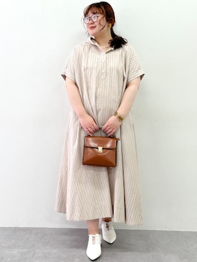 「CHIC STYLE」｜「アイテム（ワンピース/ドレス）」を使った、SMILE LAND（スマイルランド）さん（レディース・165cm）の春コーディネート