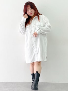 「CHIC STYLE」｜「アイテム（ワンピース/ドレス）」を使った、SMILE LAND（スマイルランド）さん（レディース・155cm）の冬コーディネート