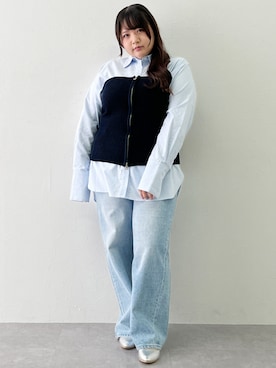 「150cm台コーデ」｜「アイテム（その他トップス）」を使った、SMILE LAND（スマイルランド）さん（レディース・157cm）の夏コーディネート