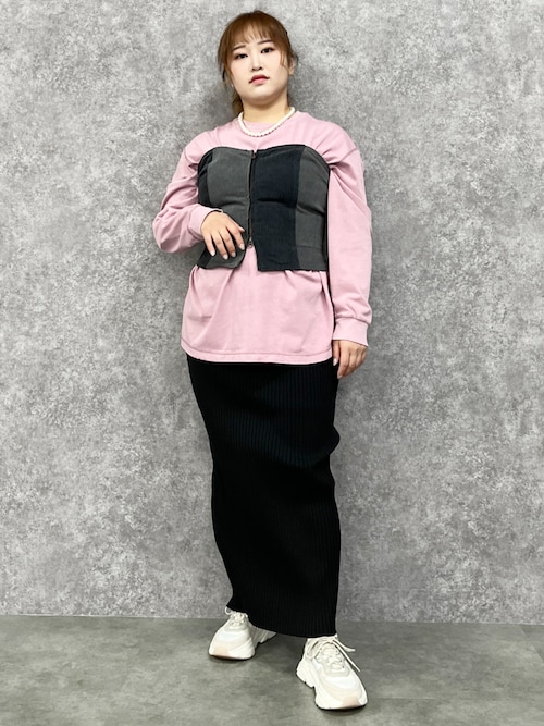 新品　アントゲージ　デニムビスチェ　ベスト　ヴィンテージ色 デニムビスチェ ＜大きいサイズ有＞GEVS.（ベスト）｜GEVS