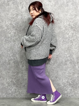 「GEVS.（ジェイヴィス）のアイテム（ニット/セーター）」を使った、SMILE LAND（スマイルランド）さん（レディース・155cm）の秋コーディネート
