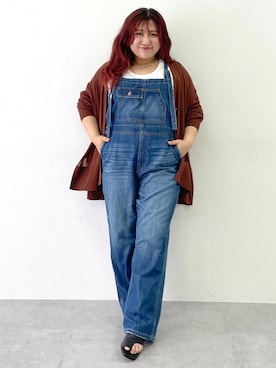 「アイテム（オールインワン・サロペット）」を使った、SMILE LAND（スマイルランド）さん（レディース・155cm）の夏コーディネート