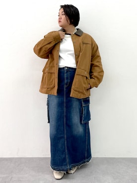 「アイテム（カバーオール）」を使った、SMILE LAND（スマイルランド）さん（レディース・163cm）の秋コーディネート