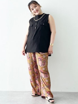「CHIC STYLE」｜「アイテム（アクセサリー）」を使った、SMILE LAND（スマイルランド）さん（レディース・160cm）の夏コーディネート