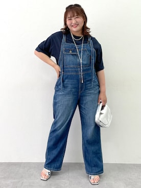 「アイテム（オールインワン・サロペット）」を使った、SMILE LAND（スマイルランド）さん（レディース・160cm）の夏コーディネート