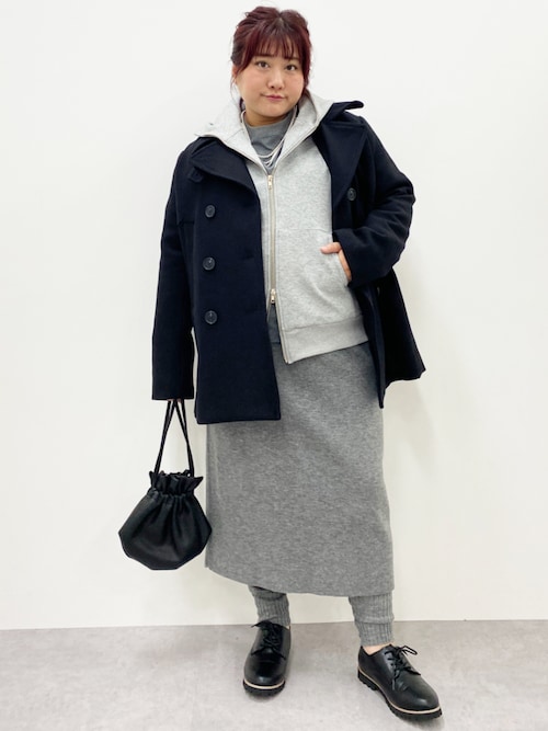 レギンス付ニットタイトスカート ＜大きいサイズ有＞シック