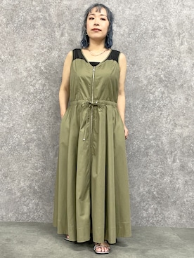 「大きいサイズレディースファッション」｜「アイテム（ワンピース/ドレス）」を使った、SMILE LAND（スマイルランド）さん（レディース・158cm）の夏コーディネート