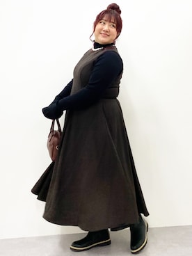 「CHIC STYLE」｜「アイテム（ワンピース/ドレス）」を使った、SMILE LAND（スマイルランド）さん（レディース・155cm）の秋コーディネート