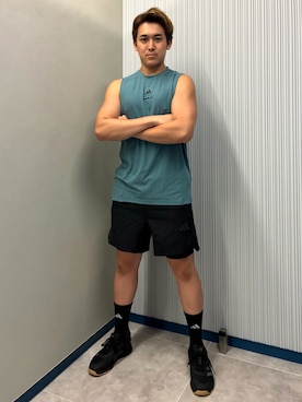 「アイテム（レッグウェア）」を使った、I•Kさん（メンズ・173cm）の夏コーディネート