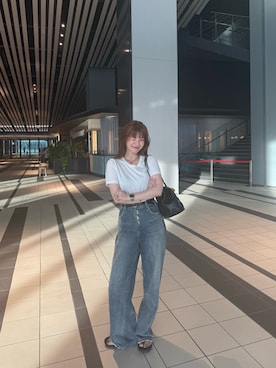 「アイテム（バッグ）」を使った、nishitaninanaさん（レディース・170cm）の夏コーディネート
