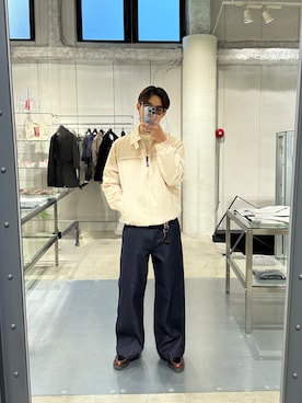 「アイテム（ジャケット/アウター、ホワイト系）」を使った、sotaさん（メンズ・183cm）の夏コーディネート