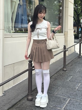 「アイテム（ボストンバッグ）」を使った、karenさん（レディース・163cm）の夏コーディネート