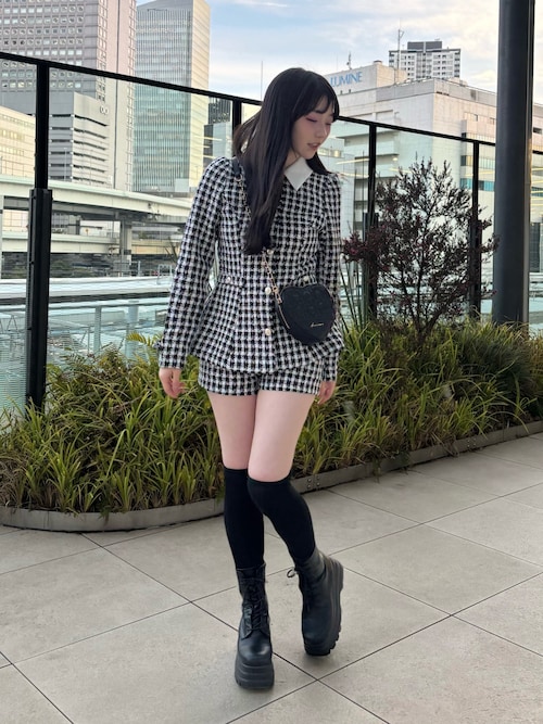 Aimerianejoieハートキルティングショルダーバッグ