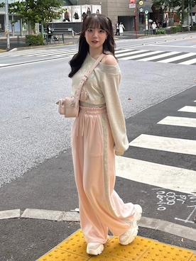 「アイテム（スウェットパンツ）」を使った、karenさん（レディース・163cm）の秋コーディネート