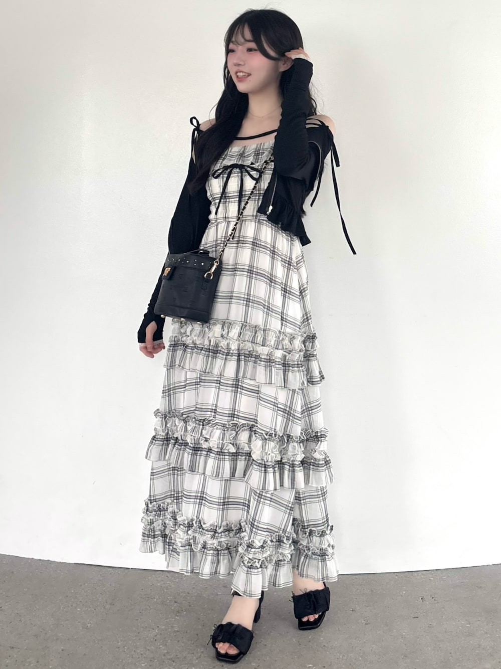 WEB限定カラー/8色展開】Saxe flower stroll ロングワンピを使った人気
