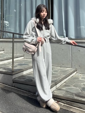「アイテム（スウェットパンツ）」を使った、karenさん（レディース・163cm）の秋コーディネート