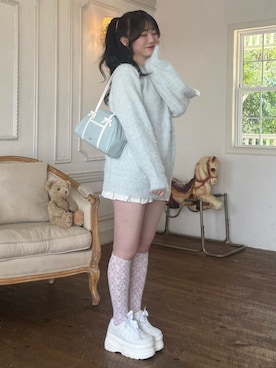 「アイテム（ボストンバッグ）」を使った、karenさん（レディース・163cm）の夏コーディネート