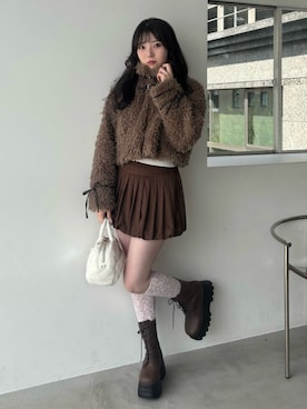 「アイテム（ブルゾン）」を使った、karenさん（レディース・163cm）の秋コーディネート