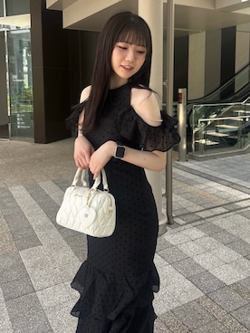「OLIVE des OLIVE（オリーブデオリーブ）のアイテム（ワンピース/ドレス）」を使った、karenさん（レディース・163cm）の夏コーディネート