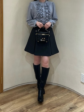 「ORiental TRaffic（オリエンタルトラフィック）のアイテム（ブーツ）」を使った、アトレ川崎店さん（レディース・158cm）の秋コーディネート