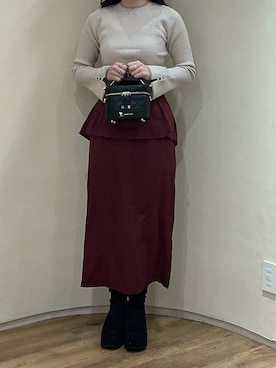 アトレ川崎店さん（レディース・158cm）の冬コーディネート