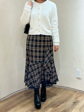 「季節の変わり目羽織コーデ」｜アトレ川崎店さん（レディース・158cm）の秋コーディネート