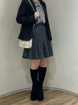 アトレ川崎店さん（レディース・158cm）の冬コーディネート