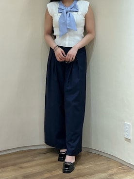 「MISCH MASCH（ミッシュマッシュ）のアイテム（トップス）」を使った、アトレ川崎店さん（レディース・160cm）の春コーディネート