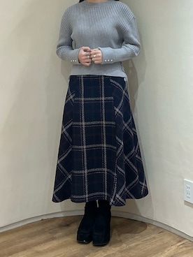 アトレ川崎店さん（レディース・158cm）の冬コーディネート