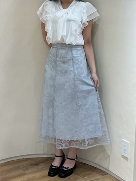 「MISCH MASCH（ミッシュマッシュ）のアイテム（スカート）」を使った、アトレ川崎店さん（レディース・155cm）の春コーディネート