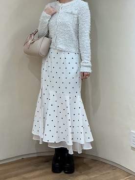「清楚系」｜アトレ川崎店さん（レディース・158cm）の冬コーディネート