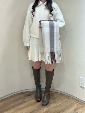 「ORiental TRaffic（オリエンタルトラフィック）のアイテム（ブーツ）」を使った、アトレ川崎店さん（レディース・158cm）の秋コーディネート