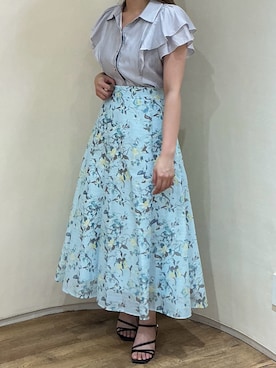 「女子会コーデ」｜アトレ川崎店さん（レディース・160cm）の夏コーディネート