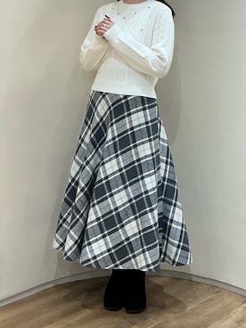 アトレ川崎店さん（レディース・158cm）の冬コーディネート