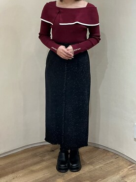 アトレ川崎店さん（レディース・158cm）の冬コーディネート
